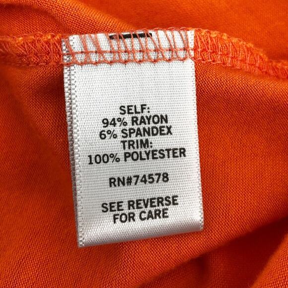 ๐ด CACHE orange crochet back tank top - Picture 7 of 7